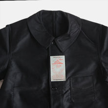 Load image into Gallery viewer, N.O.S 1930's~ "LE MONT ST MICHEL" BLACK MOLESKIN JACKET (SZ 52)