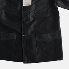Load image into Gallery viewer, N.O.S 1930's~ "LE MONT ST MICHEL" BLACK MOLESKIN JACKET (SZ 52)