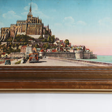 Load image into Gallery viewer, VINTAGE "LE MONT ST MICHEL" LITHOGRAPH WITH GOLF FRAME