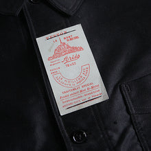 Load image into Gallery viewer, N.O.S 1930's~ "LE MONT ST MICHEL" BLACK MOLESKIN JACKET (SZ 52)