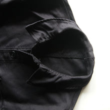Load image into Gallery viewer, N.O.S 1950's~ "LE MONT ST MICHEL" BLACK MOLESKIN WORK JACKET (MEDIUM)