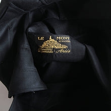 Load image into Gallery viewer, N.O.S 1930's~ "LE MONT ST MICHEL" BLACK MOLESKIN JACKET (SZ 52)
