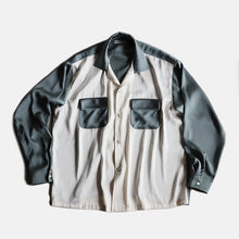 画像をギャラリービューアに読み込む, "MIDNORTH TAILORS" SATIN BICOLOR BOX SHIRT (BURMA-SHAVE ORIGINAL)