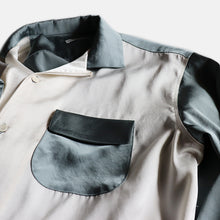 画像をギャラリービューアに読み込む, "MIDNORTH TAILORS" SATIN BICOLOR BOX SHIRT (BURMA-SHAVE ORIGINAL)