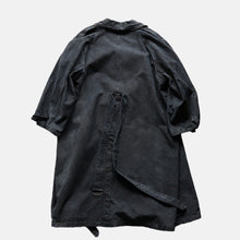 Load image into Gallery viewer, 1940's FRENCH ARMY M-35 MOTORCYCLE COAT (SZ UNISEX / BLACK OVERDYE)