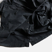 Load image into Gallery viewer, 1940's FRENCH ARMY M-35 MOTORCYCLE COAT (SZ UNISEX / BLACK OVERDYE)