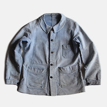 Load image into Gallery viewer, ~1940's FRENCH WORK FADED MOLESKIN JACKET (MEDIUM)