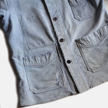 Load image into Gallery viewer, ~1940's FRENCH WORK FADED MOLESKIN JACKET (MEDIUM)
