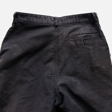 Load image into Gallery viewer, VINTAGE "ADLPH LAFONT" BLACK MOLESKIN TROUSER (SZ W30×L29 / BEAUTIFUL FADE)