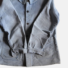 Load image into Gallery viewer, ~1940's FRENCH WORK FADED MOLESKIN JACKET (MEDIUM)