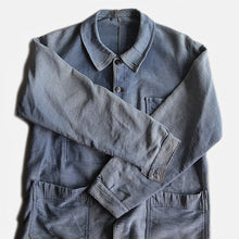 Load image into Gallery viewer, 1940's FRENCH WORK MOLESKIN FADED JACKET (LARGE)