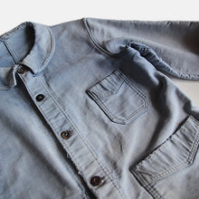 Load image into Gallery viewer, ~1940's FRENCH WORK FADED MOLESKIN JACKET (MEDIUM)