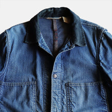 Load image into Gallery viewer, 1950's~ "DOBBLEWARE" DENIM COVERALL (SZ 36-38 / GOOD FADE)