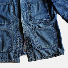 Load image into Gallery viewer, 1950's~ "DOBBLEWARE" DENIM COVERALL (SZ 36-38 / GOOD FADE)