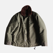 Load image into Gallery viewer, VINTAGE FRENCH NAVY DECK JACKET (MEDIUM) MINT CONDITION