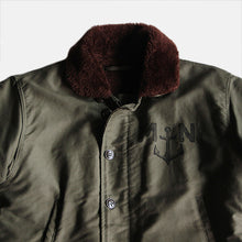 Load image into Gallery viewer, VINTAGE FRENCH NAVY DECK JACKET (MEDIUM) MINT CONDITION