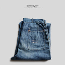 画像をギャラリービューアに読み込む, 1940's~ "U.S.N" DENIM TROUSER WITH STENCIL (SZ W34×L32 / GOOD FADE)