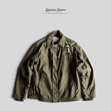 画像をギャラリービューアに読み込む, 1980's "U.S.N" A-2 DECK JACKET WITH STENCIL (SZ 38-40 / GOOD CONDITION)