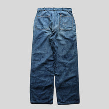 画像をギャラリービューアに読み込む, 1940's~ "U.S.N" DENIM TROUSER WITH STENCIL (SZ W34×L32 / GOOD FADE)