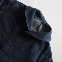 Load image into Gallery viewer, WW2 "U.S.N" DENIM SHAWL JACKET (SZ 42 LARGE) NEAR DEADSTOCK