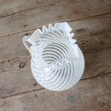 画像をギャラリービューアに読み込む, ANTIQUE OPALESCENT SWIRL GLASS VASE