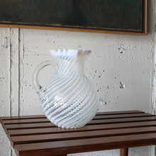 画像をギャラリービューアに読み込む, ANTIQUE OPALESCENT SWIRL GLASS VASE
