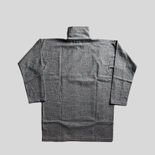 画像をギャラリービューアに読み込む, "OLDE HOMESTEADER" TURTLE NECK L/S (RUSTIC JERSEY / BLACK×ECRU)