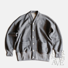 画像をギャラリービューアに読み込む, "OLDE HOMESTERDER" EXTRA COTTON FLEECE CARDIGAN (TOP CHARCOAL)