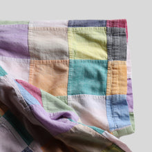 Load image into Gallery viewer, 1980's "ORVIS" PATCH WORK MADRAS COTTON S/S SHIRT (SZ LARGE / GOOD CONDITION)