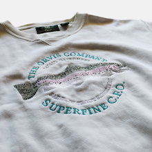 Load image into Gallery viewer, 1990's "ORVIS" COTTON SWEAT SHIRT (SZ MEDIUM / RAINBOWTROUT / WHITE)