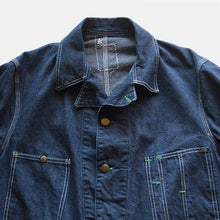 Load image into Gallery viewer, MADE IN USA 1950's~ "OSHKOSH" DENIM CHORE JACKET (LARGE) MINT CONDITION