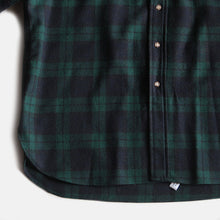 Load image into Gallery viewer, 1970's "PENDLETON" BLACK WATCH WOOL SHIRT (X-LARGE) NEVER WASH