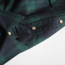 Load image into Gallery viewer, 1970's "PENDLETON" BLACK WATCH WOOL SHIRT (X-LARGE) NEVER WASH