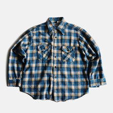 Load image into Gallery viewer, ~1980's "ROOMY RICHARD" COTTON PRINT FLANNEL SHIRT (MINT CONDITION/SZ LARGE)