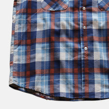 Load image into Gallery viewer, 1960's~ "DONLIN" PLAID PRINTED FLANNEL L/S SHIRT (SZ LARGE / NEVER WASH)