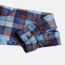 Load image into Gallery viewer, 1960's~ "DONLIN" PLAID PRINTED FLANNEL L/S SHIRT (SZ LARGE / NEVER WASH)
