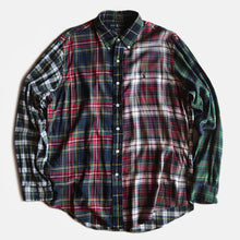 画像をギャラリービューアに読み込む, VINAGE "RALPH LAUREN" CRAZY PATTERN COTTON B.D L/S SHIRT (X-LARGE)