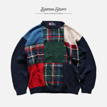 画像をギャラリービューアに読み込む, 1990's "RALPH LAUREN" COTTON KNIT (SZ X-LARGE / PATCHWORK / GOOD CONDITION)