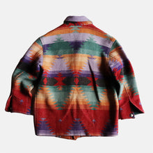 Load image into Gallery viewer, 1990's "POLO COUNTRY" NATIVE RUG JACKET (GOOD PATTERN) SZ LARGE