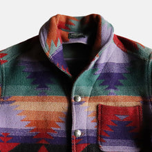 Load image into Gallery viewer, 1990's "POLO COUNTRY" NATIVE RUG JACKET (GOOD PATTERN) SZ LARGE