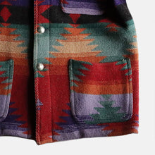 Load image into Gallery viewer, 1990's "POLO COUNTRY" NATIVE RUG JACKET (GOOD PATTERN) SZ LARGE