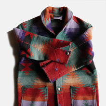 Load image into Gallery viewer, 1990's "POLO COUNTRY" NATIVE RUG JACKET (GOOD PATTERN) SZ LARGE