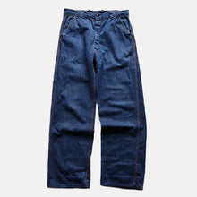 Load image into Gallery viewer, ~1950's "CRAFTS MAN" DENIM WORK PAINTER PANTS (SZ W33 / VERY GOOD CONDITION)