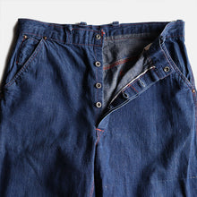 Load image into Gallery viewer, ~1950's "CRAFTS MAN" DENIM WORK PAINTER PANTS (SZ W33 / VERY GOOD CONDITION)