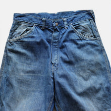 Load image into Gallery viewer, 1960's INDIGO DENIM PAINTER PANTS (W31×L31 / GOOD FADE)