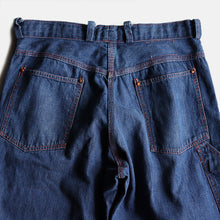 Load image into Gallery viewer, ~1950's "CRAFTS MAN" DENIM WORK PAINTER PANTS (SZ W33 / VERY GOOD CONDITION)