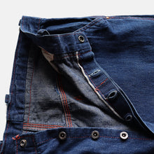 Load image into Gallery viewer, ~1950's "CRAFTS MAN" DENIM WORK PAINTER PANTS (SZ W33 / VERY GOOD CONDITION)