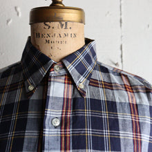 Load image into Gallery viewer, 1960's "LB" MADRAS COTTON B.D SHIRT (SZ MEDIUM / DEADSTOCK)