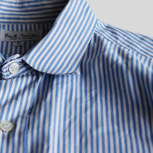 Load image into Gallery viewer, "PAUL SMITH" COTTON STRIPE S/S SHIRT (SZ 16H LARGE / MADE IN ENGLAND / GOOD CONDITION)