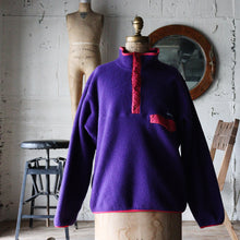 画像をギャラリービューアに読み込む, ~1990's "PATAGONIA" SNAP PULLOVER FLEECE (SZ XL / EGGPLANT / GOOD CONDITION)